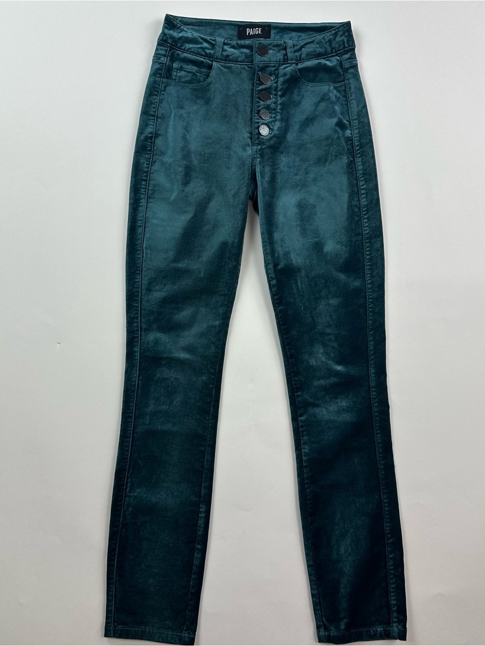 Paige Hoxton Ankle Peg Velvet Stretch Skinny Jeans Size 23